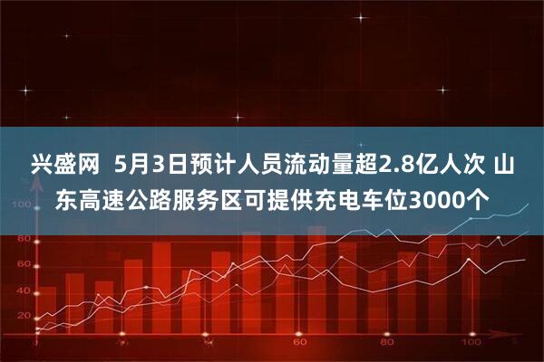 兴盛网  5月3日预计人员流动量超2.8亿人次 山东高速公路服务区可提供充电车位3000个