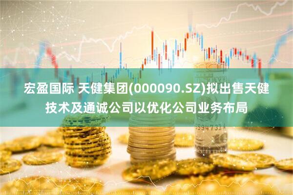 宏盈国际 天健集团(000090.SZ)拟出售天健技术及通诚公司以优化公司业务布局